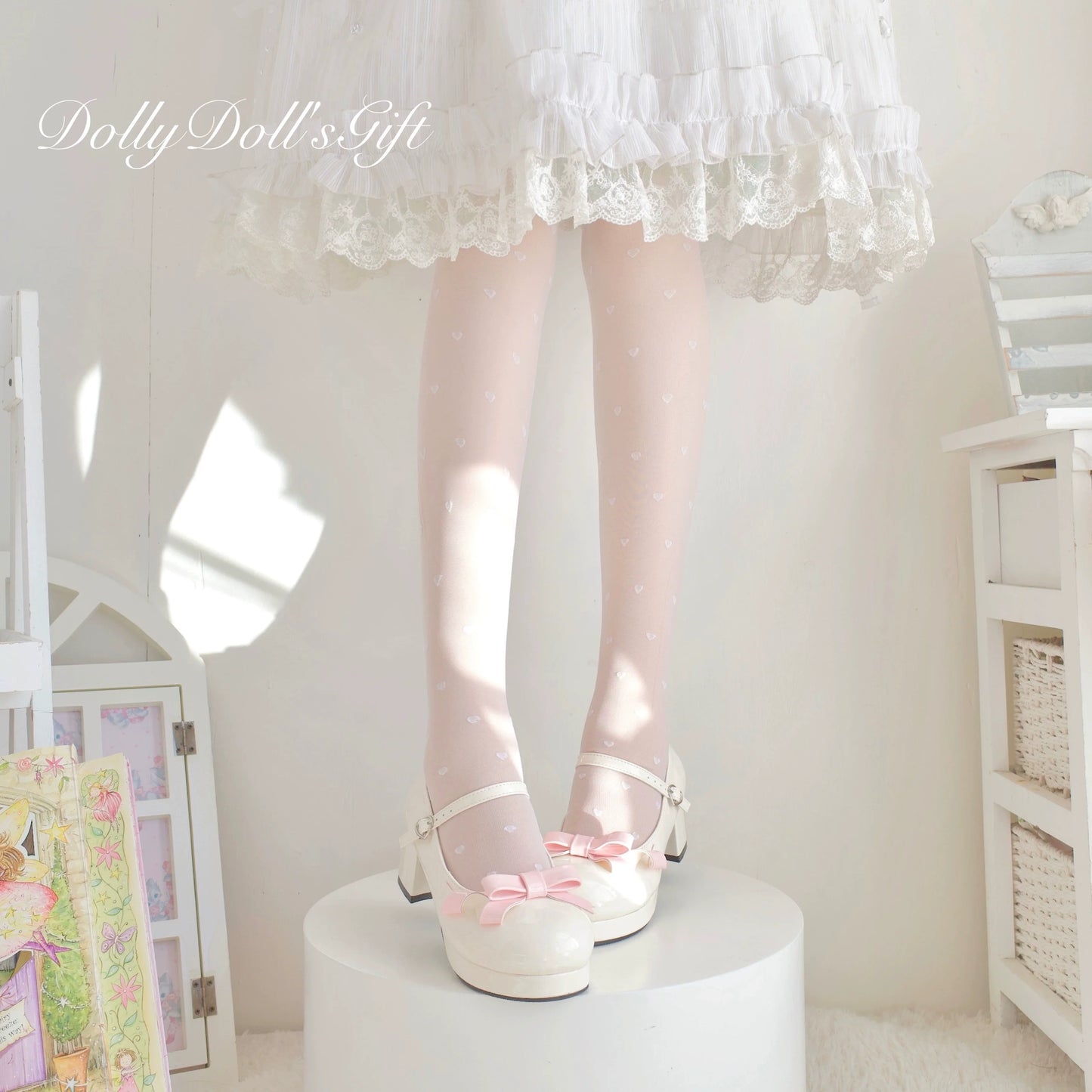 Dolly Doll - Lovers' Gift - Round Toe Middle Heel Mary Jane Lolita Shoes