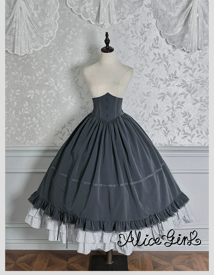 Alice Girl - Duke of Victoria - Classic Lolita SK & Overskirt Set