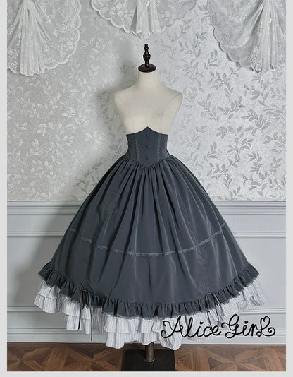 Alice Girl - Duke of Victoria - Classic Lolita SK & Overskirt Set