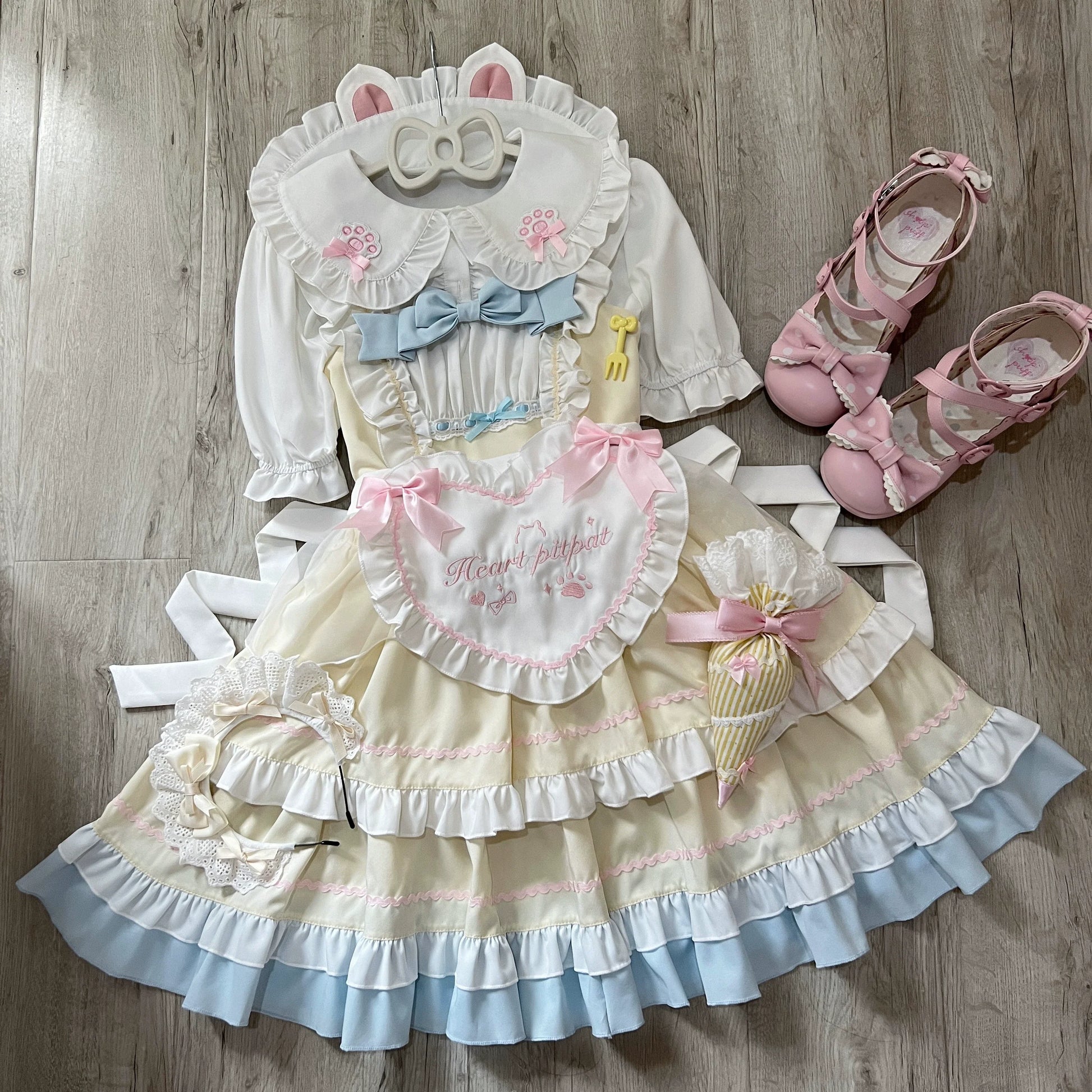 Sugar Girl - Cat Ear Tale - Sweet Lolita Jumper Dress Suspender Dress
