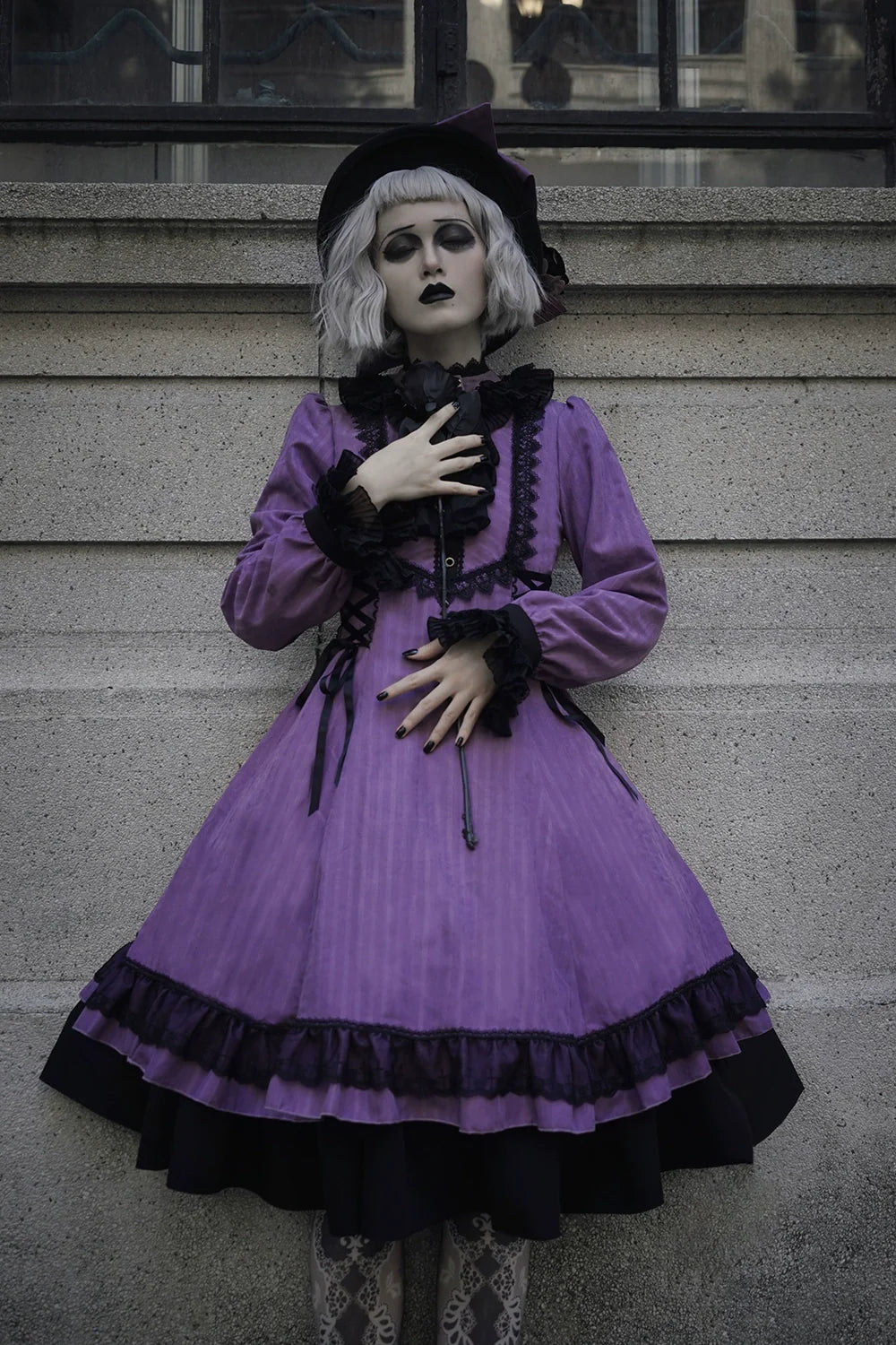 Miss Point - Perintz Manor - Gothic Lolita OP Long Sleeve Retro Lolita Dress