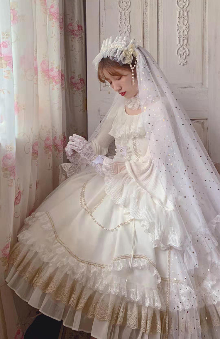 Fairy Tales - Fate Quartet Bridal Lolita Gothic JSK Dress