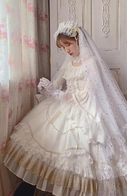 Fairy Tales - Fate Quartet Bridal Lolita Gothic JSK Dress