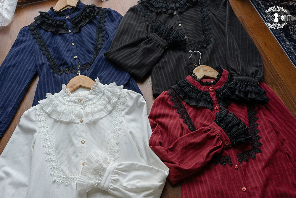 Miss Point - Custom-Made Lolita Elegant Stand Collar Lolita Shirt