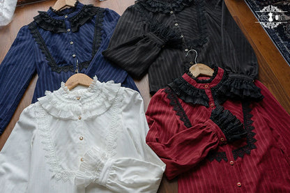 Miss Point - Custom-Made Lolita Elegant Stand Collar Lolita Shirt