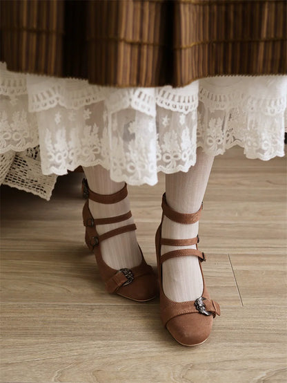 MR.Qiutian - Velia - Elegent Lolita Shoes CLA Thick Heel Shoes