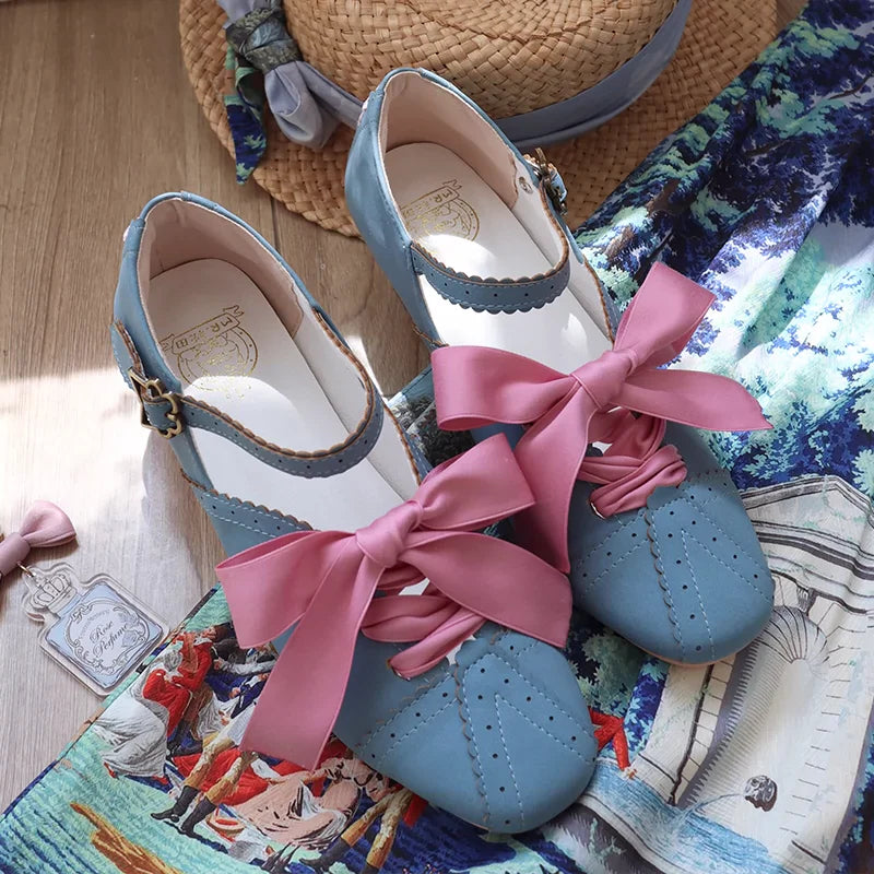 MR.Qiutian - Pictorial Girl - Han Lolita Shoes Retro Lolita Chinese Style Shoes