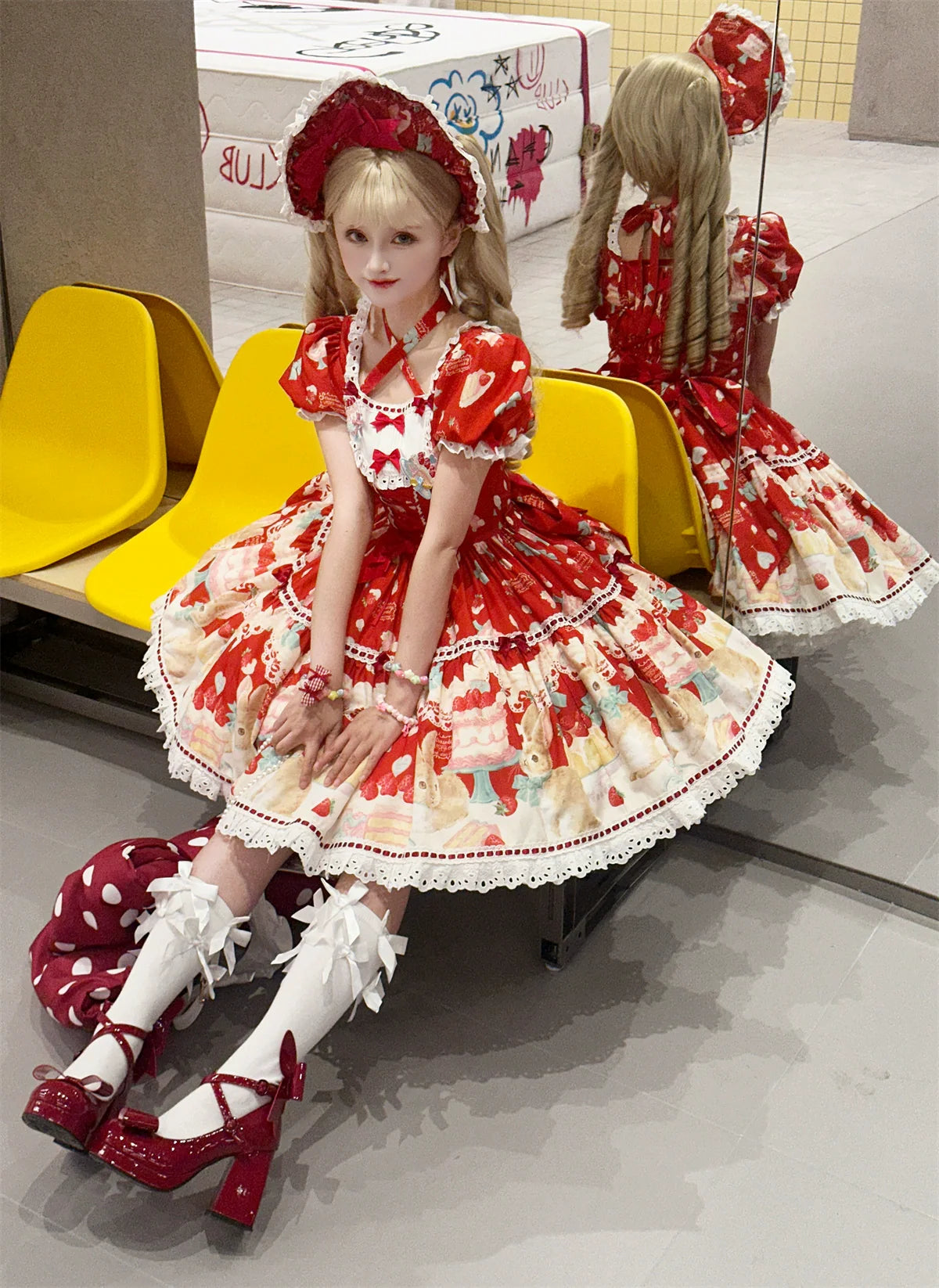 Dark Star Island - Honey Bunny Cake - Sweet Lolita JSK/OP/Strap SK/Shirt