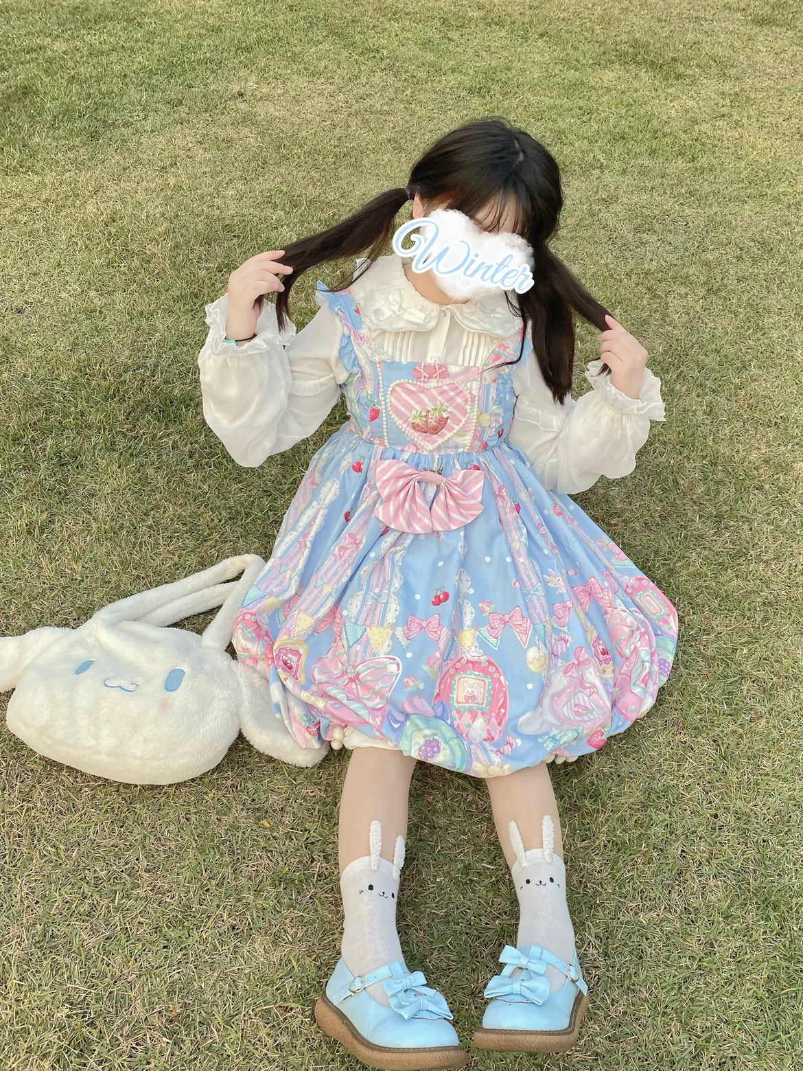 DMFS Lolita - Sweet Lolita Blouse Double-layered Puff Sleeves Lolita Shirt