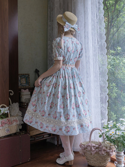 Miss Point - Happy Summer Elegant Lolita Floral OP Dress