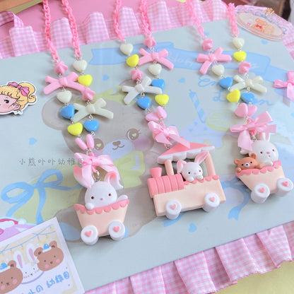 Bear Doll - Sweet Lolita Rabbit Necklace Sweater Chain JK Accessories