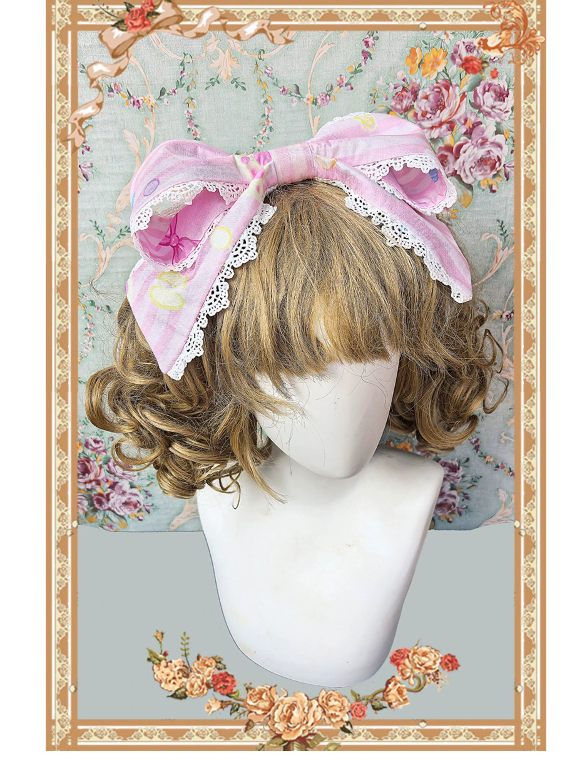Infanta - Macaron Dolly House - Sweet Lolita OP Printed Dress, Side Zipper
