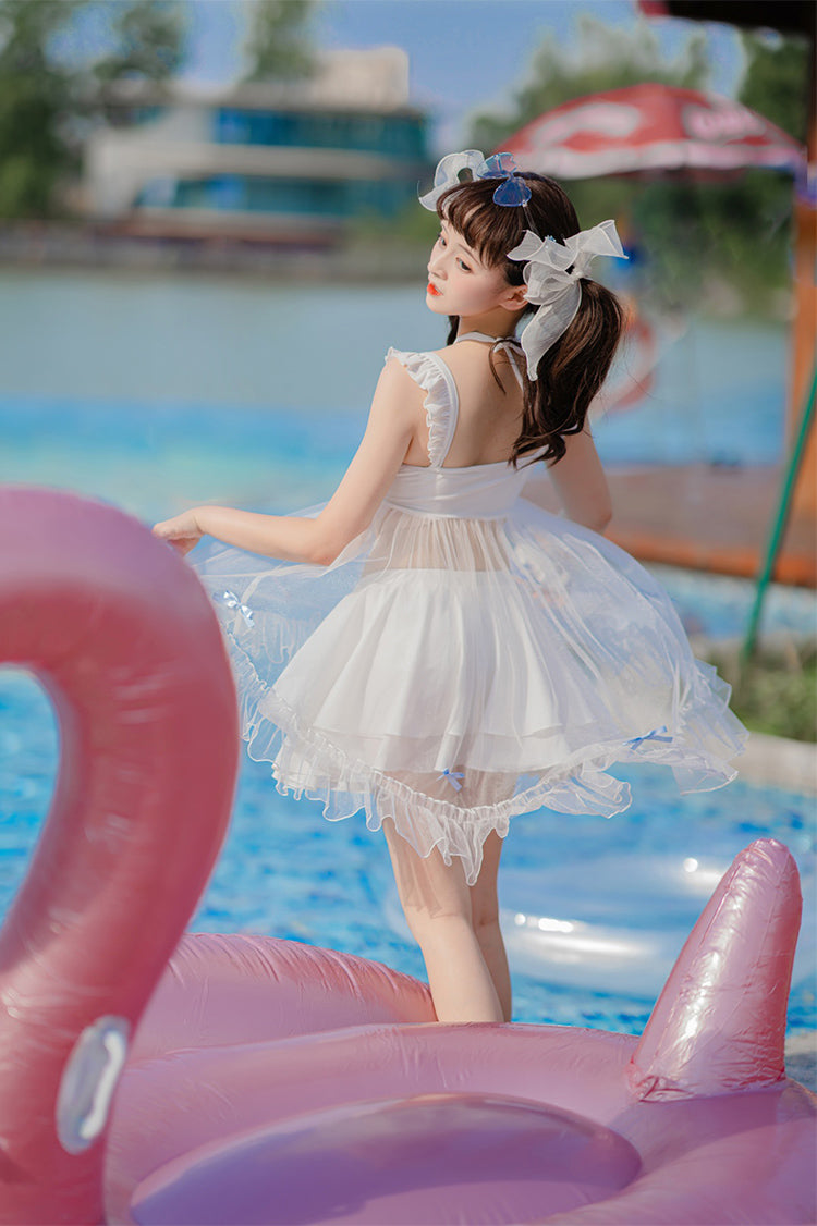 Letters from Unknown Star - Mermaid of the Sea Moon - Lolita Inspired Swimsuit in Two-piece and One-piece