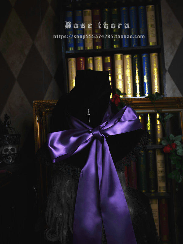 Rose Thorn - Holy Cross - 12 Colors Lolita Halloween Witch Hat