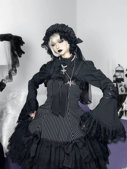 Frozen in time - Bunny Fantasy - Gothic Lolita JSK Dress Princess Sleeve Shirt