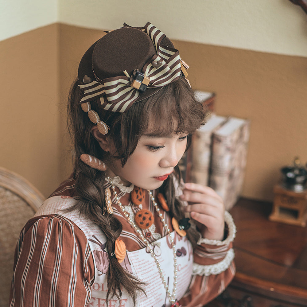 Miss Point - Chocolate Daily Light Sweet Lolita Hat