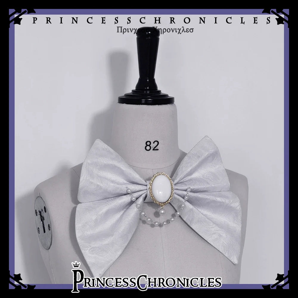 Princess Chronicles - Rabbit Theater White Moonlight - Ouji Lolita Shorts Set, Rabbit Hat