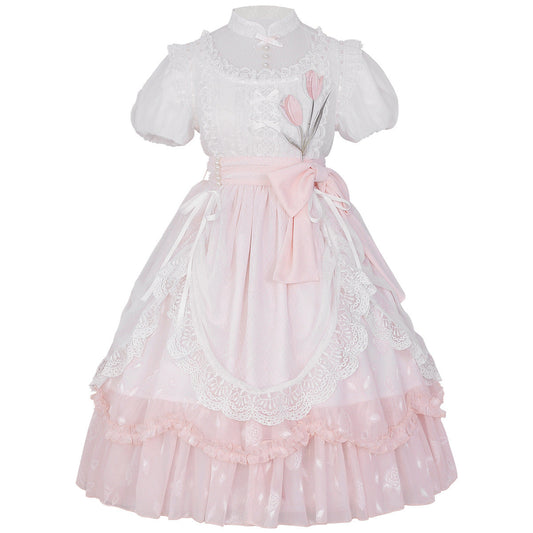 Cornfield Lolita - Elegant Lolita Dress Short Sleeve OP