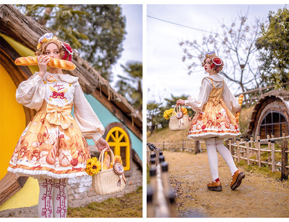 Chemical Romance - Bread New Out of the Oven - Elegant Lolita Salopette Dress