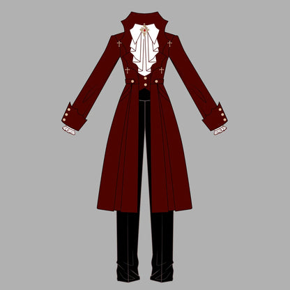 Cornfield Lolita - The Legend of Dracula - Gothic Ouji Lolita Winter Coat Set