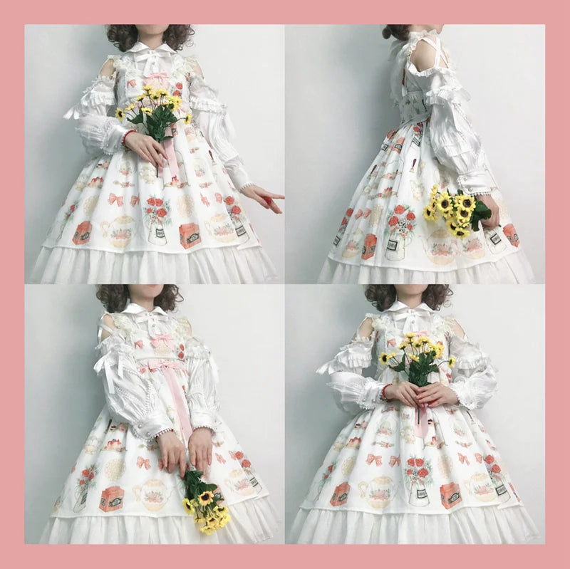 OCELOT - Lolita Blouse Yuelong Poem Long Sleeve Inner Shirt