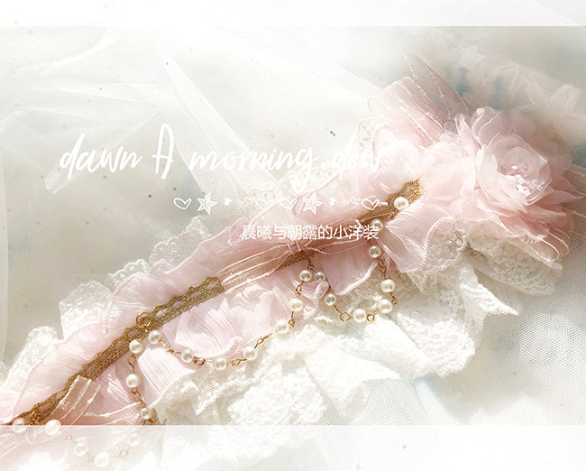 Dawn and Morning - Flower Wedding Lolita Accessories Headdress Set