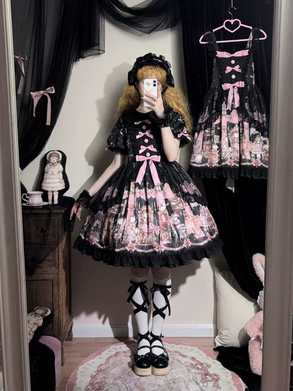 Uncle's Workshop - Missing Lamb Case - Gothic Lolita Dress Set with Sheep Prints