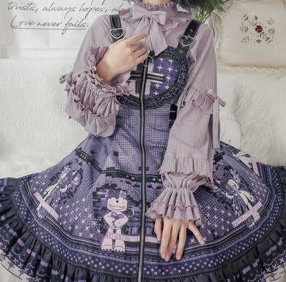 MIST - First Snow - Sweet Lolita Sweater Winter Puff Sleeve Knitting Innerwear