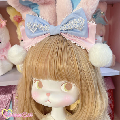Cheese Cat - Cute and Fluffy Rabbit Ear Lolita KC