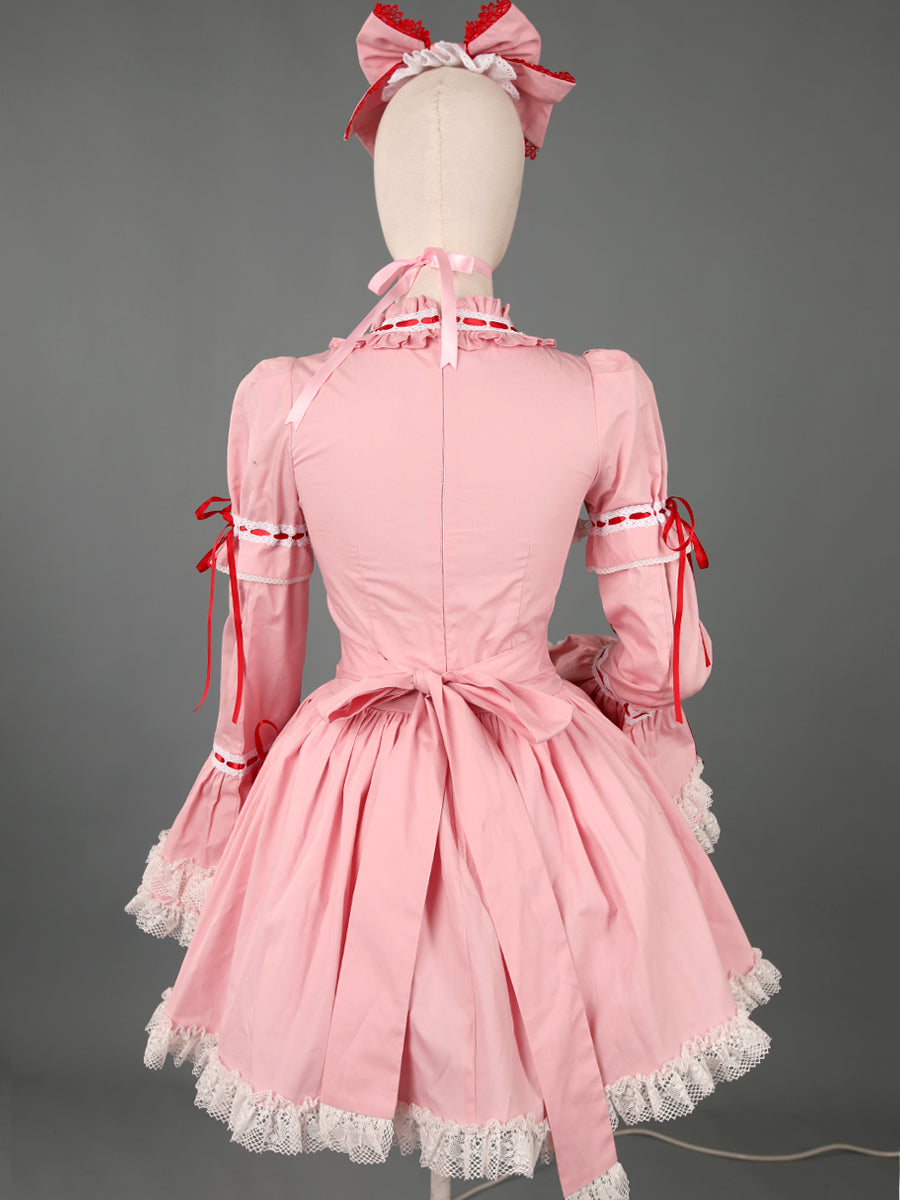 Lace Garden - Maiden Berry - Classic Pink Lolita OP Dress