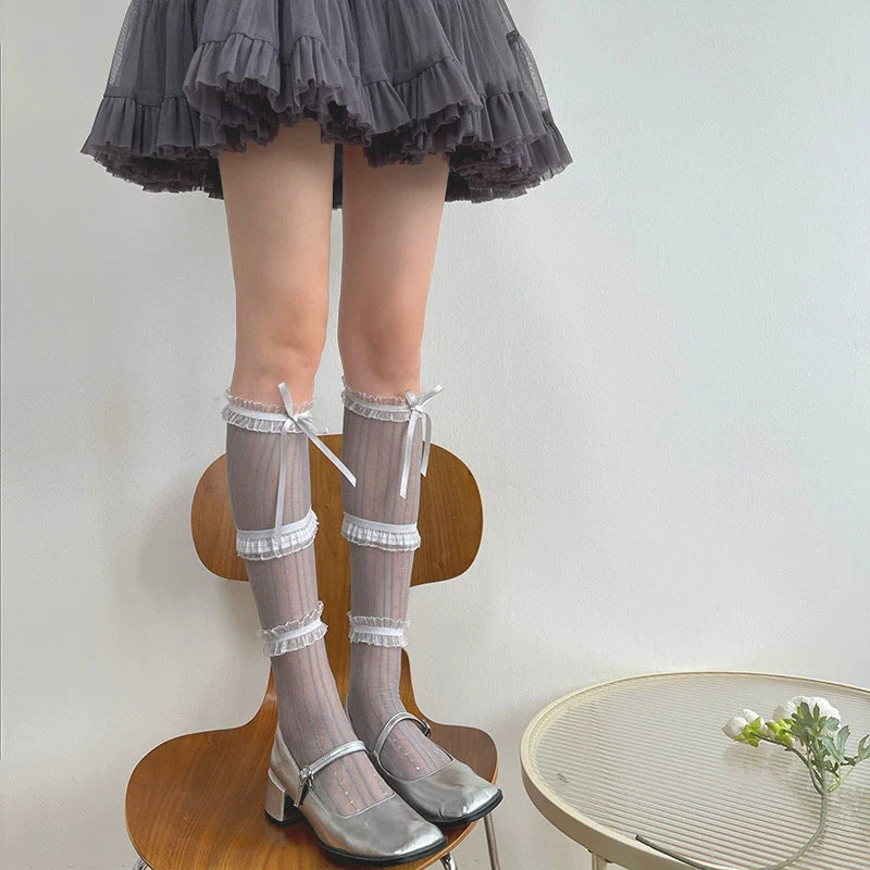 WAGUIR - Sweet Lolita Lace Thin Calf Socks