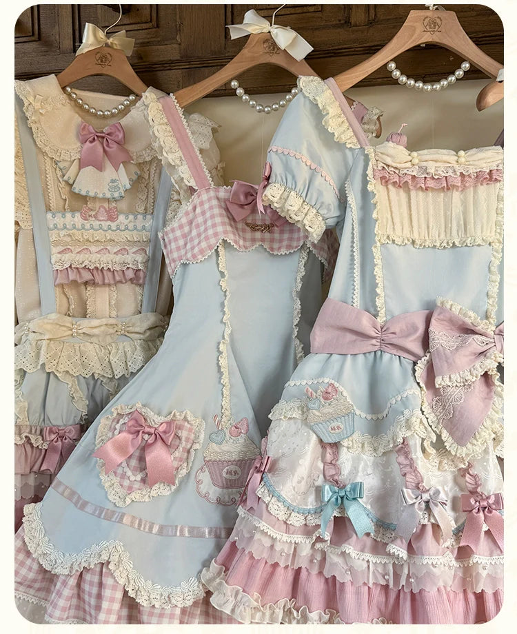 Mademoiselle Pearl - Cup Cake - Sweet Lolita OP Dress Kawaii Lolita JSK SK