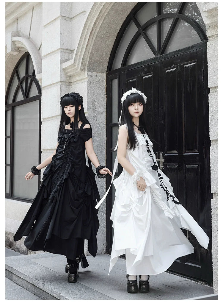 With PUJI - Dream - Daily Twins Lolita JSK, Loose Fit, Hidden Pockets