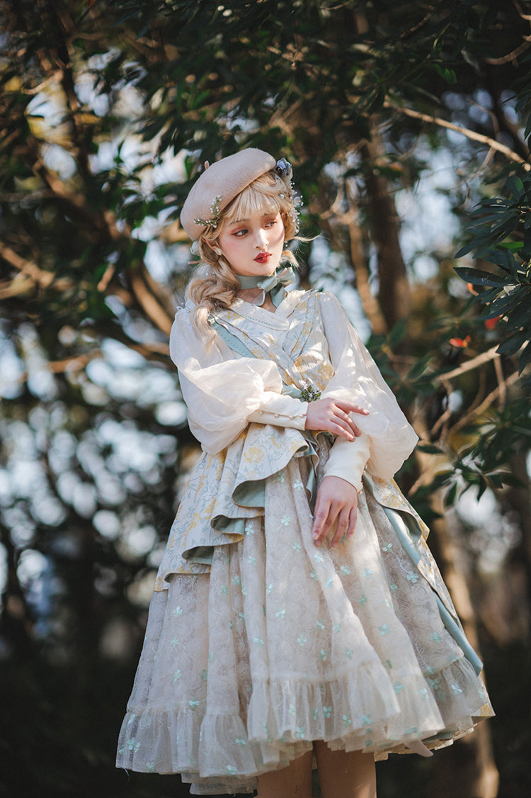 Fantastic Wind - Resurrection - Elegant Embroidery Lolita JSK Set