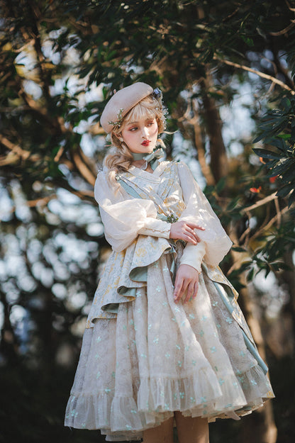 Fantastic Wind - Resurrection - Elegant Embroidery Lolita JSK Set