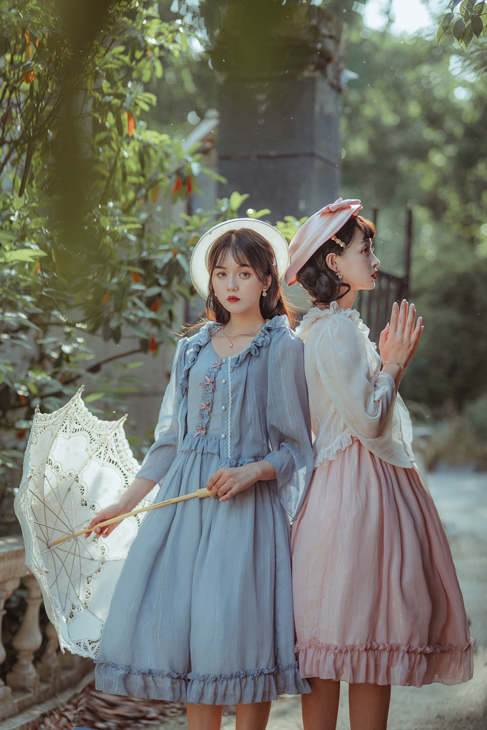 Miss point - Rhine Riverside - French Vintage Chiffon Lolita JSK