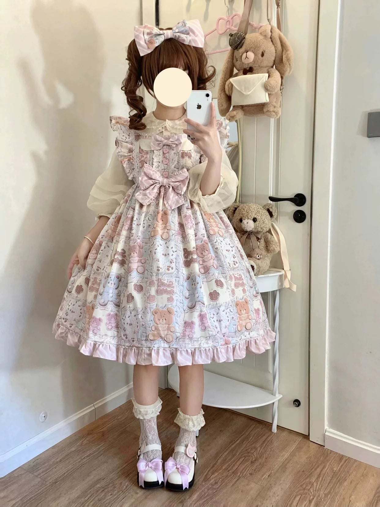 Akiyama Future Studio - Kawaii Little Bear Lolita Salopette Daily Lolita JSK
