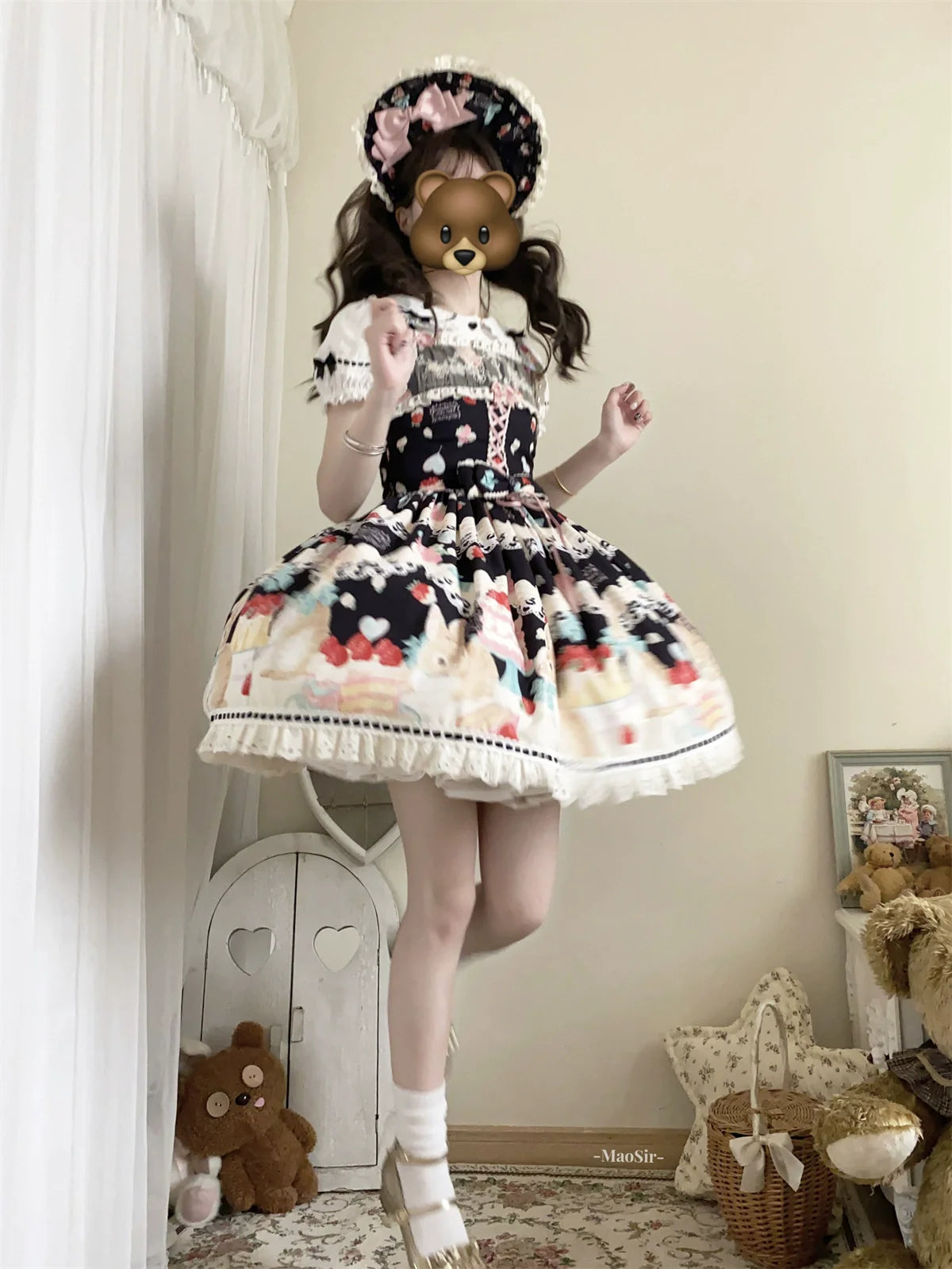 Dark Star Island - Honey Bunny Cake - Sweet Lolita JSK/OP/Strap SK/Shirt