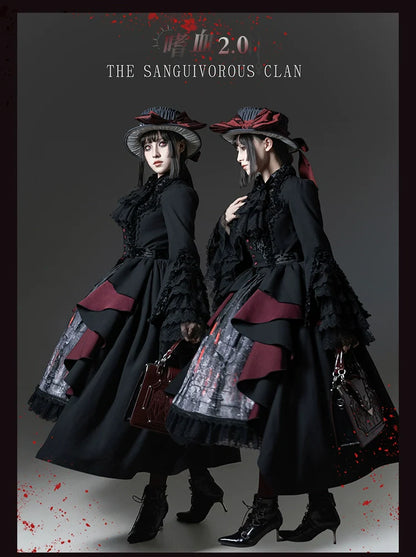 TALEBRINGER - The Sanguivorous Clan 2.0 - Gothic Lolita Coat, Blouse & SK