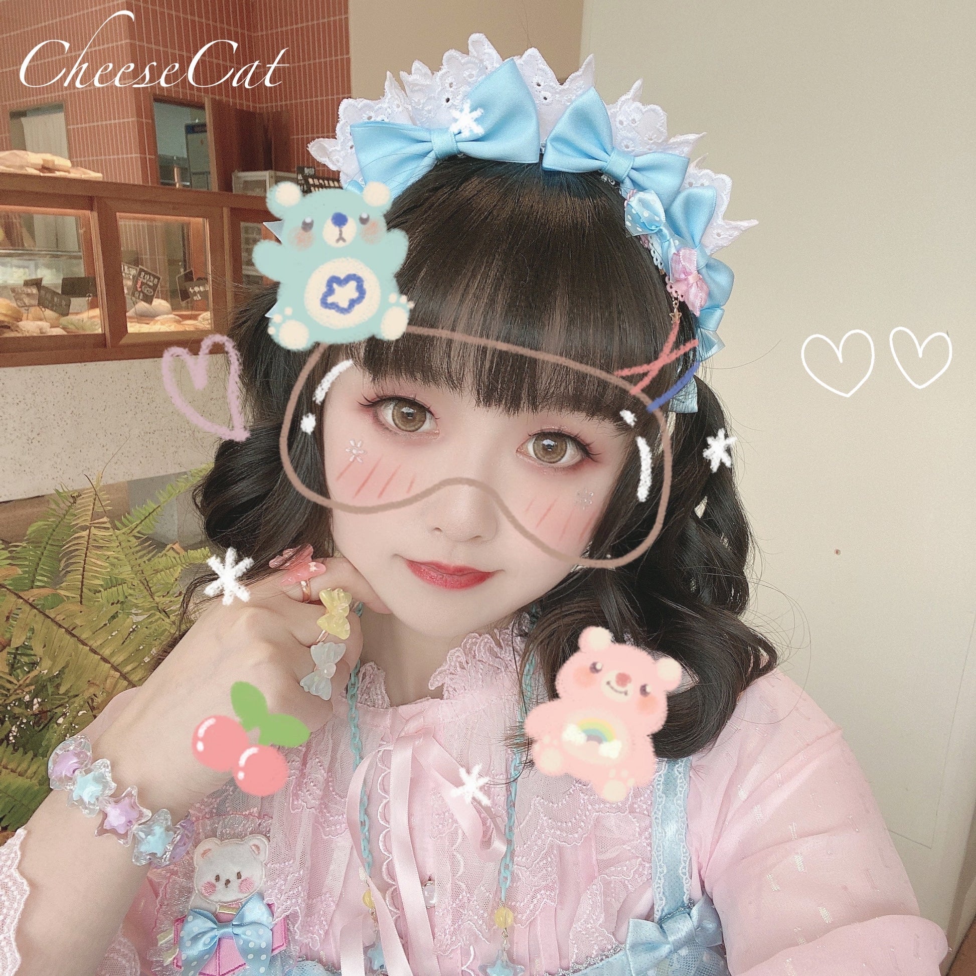 Cheese Cat - Buling Crystal Summer LolitaSweet Bracelet