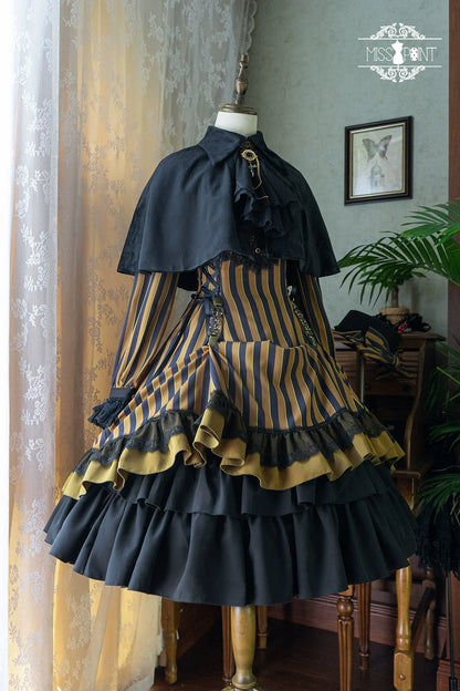 Miss Point - Perintz Manor - Gothic Lolita OP Long Sleeve Retro Lolita Dress