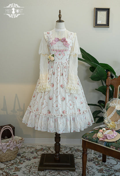 Miss Point - Customized Wood Rose 2.0 Elegant Vintage Jumper Dress