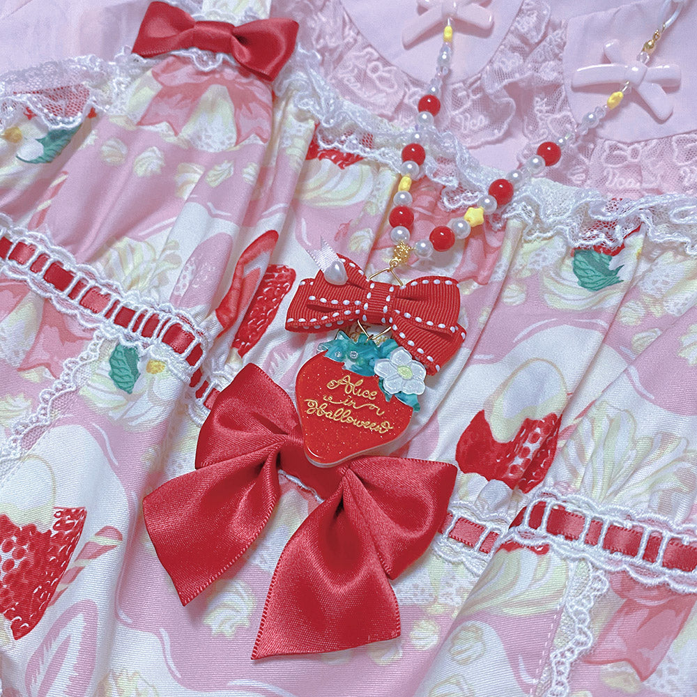 Halloween Alice - Lolita Strawberry Accessory Set