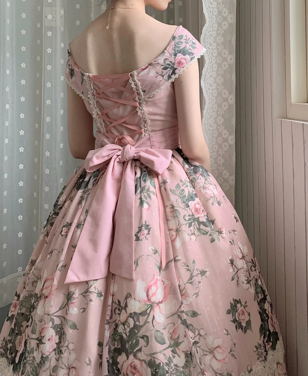 Miss Point - French Rose - Elegant Lolita JSK Dress