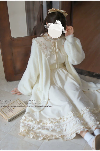 HuTaoMuJK - Wind Kiss Tulip - Classic Lolita OP Elegant Lolita Cardigan