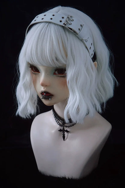 Strange Sugar - Gothic Lolita KC Faux Leather Punk Lolita Hair Accessories