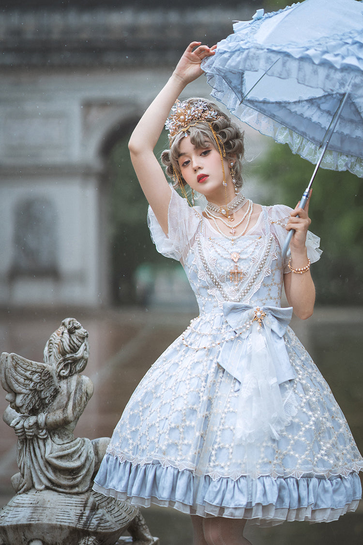 Lingxi Lolita - Greek Style Vintage Handmade Bead Lolita Dress