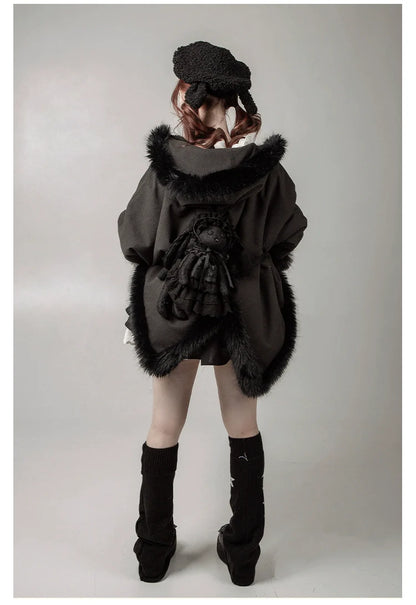 With PUJI - Puppet Box - Kawaii Lolita Bag Lamb Kitten Detachable Bag Dress Hat