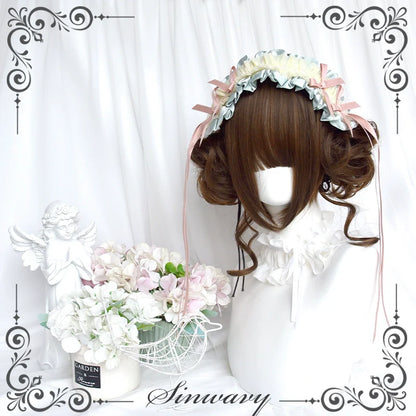 Sinwavy - Kawaii Lolita Brown Wig Cute Bun Ponytail Doll-like Wig