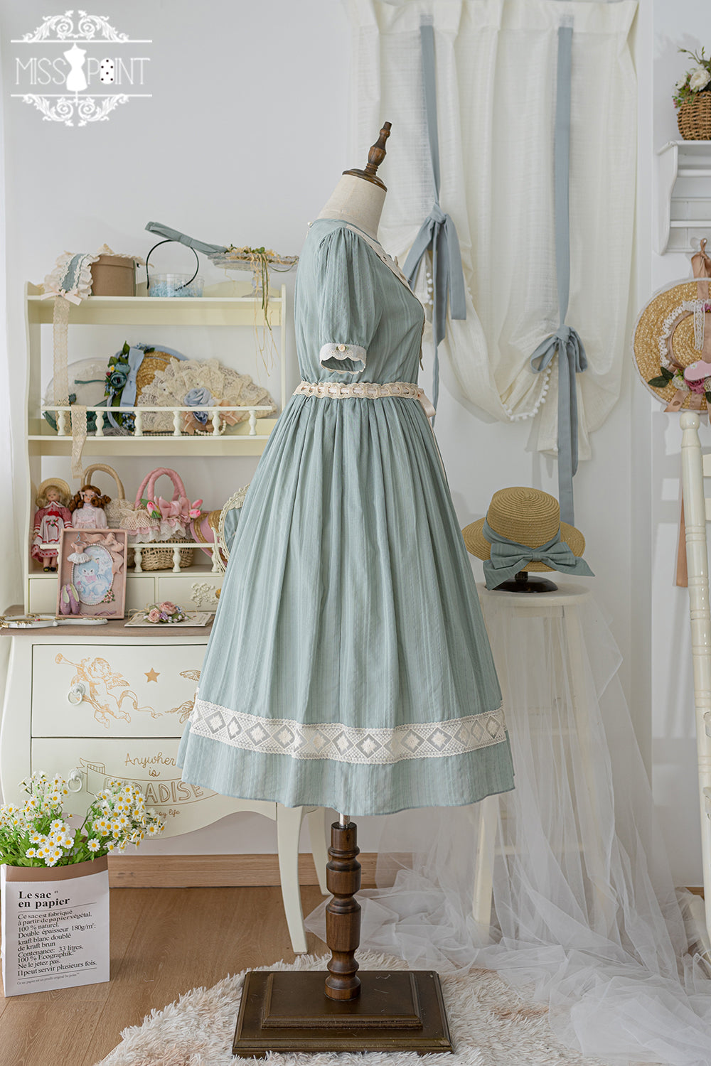 Miss Point - Happy Summer Elegant Lolita Floral OP Dress